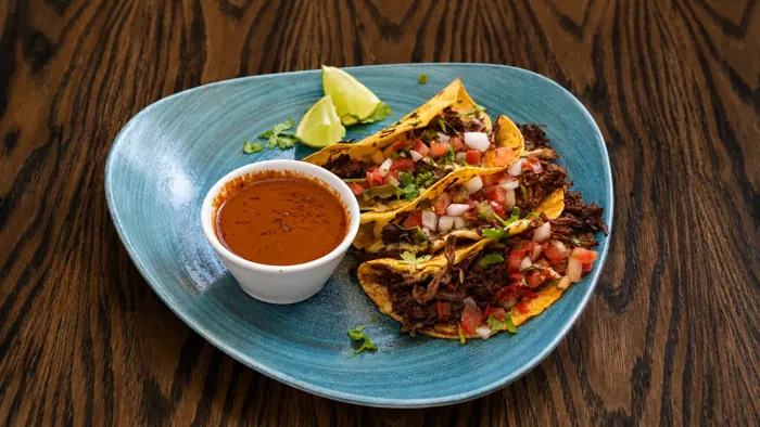 Beef Birria Tacos — Mexican food at Sierra Paphos