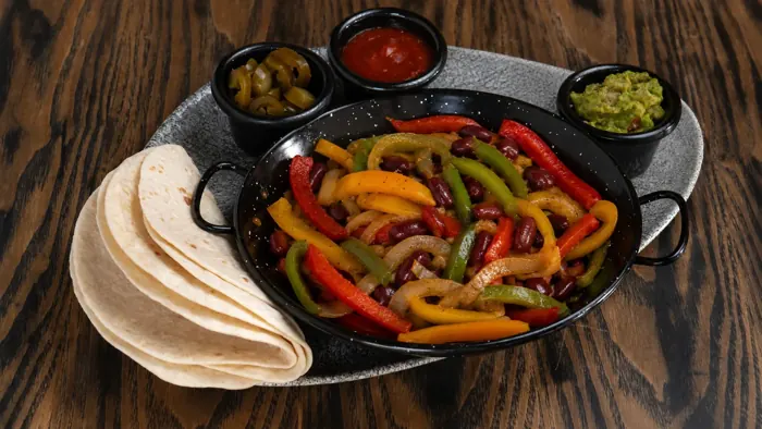 Vegan Fajitas — Mexican food at Sierra Paphos