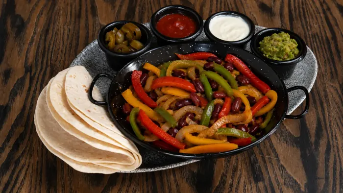 Vegetarian Fajitas — Mexican food at Sierra Paphos